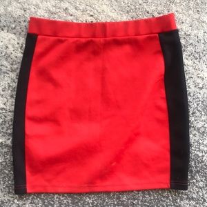 Bright fun mini pencil skirt